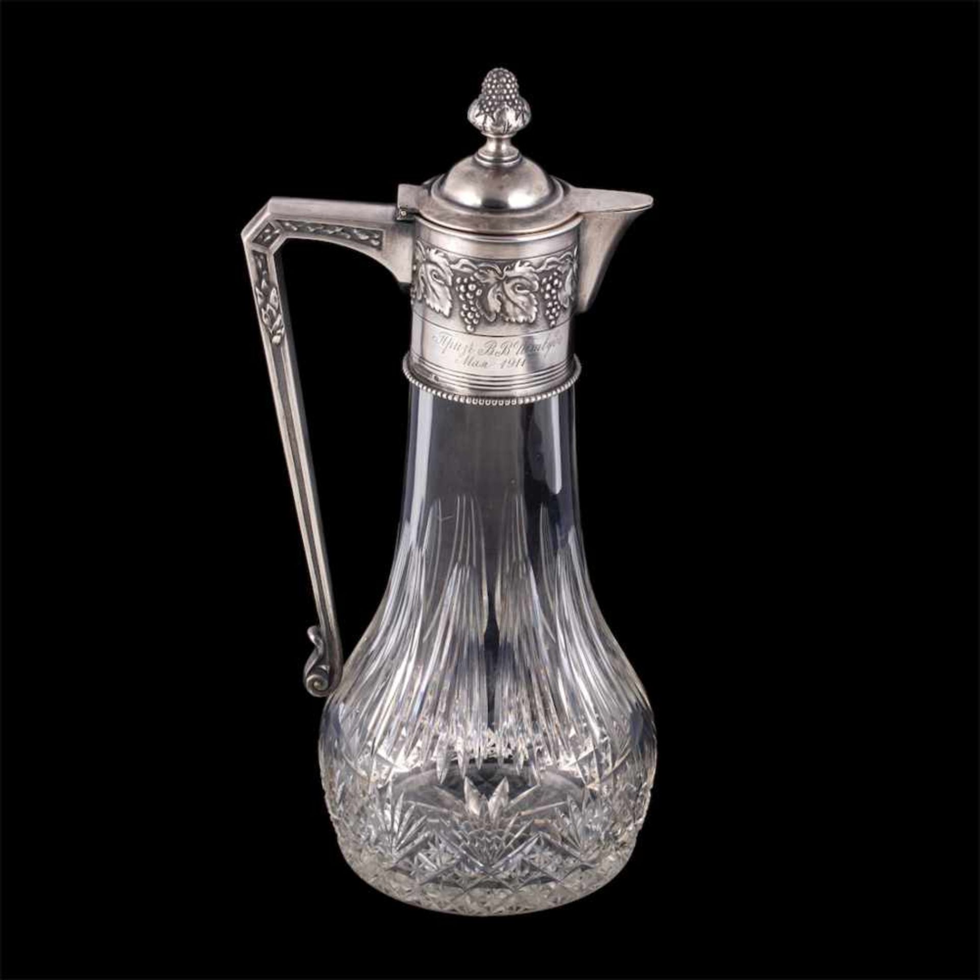 A Russian presentation silver decanter - Bild 2 aus 8