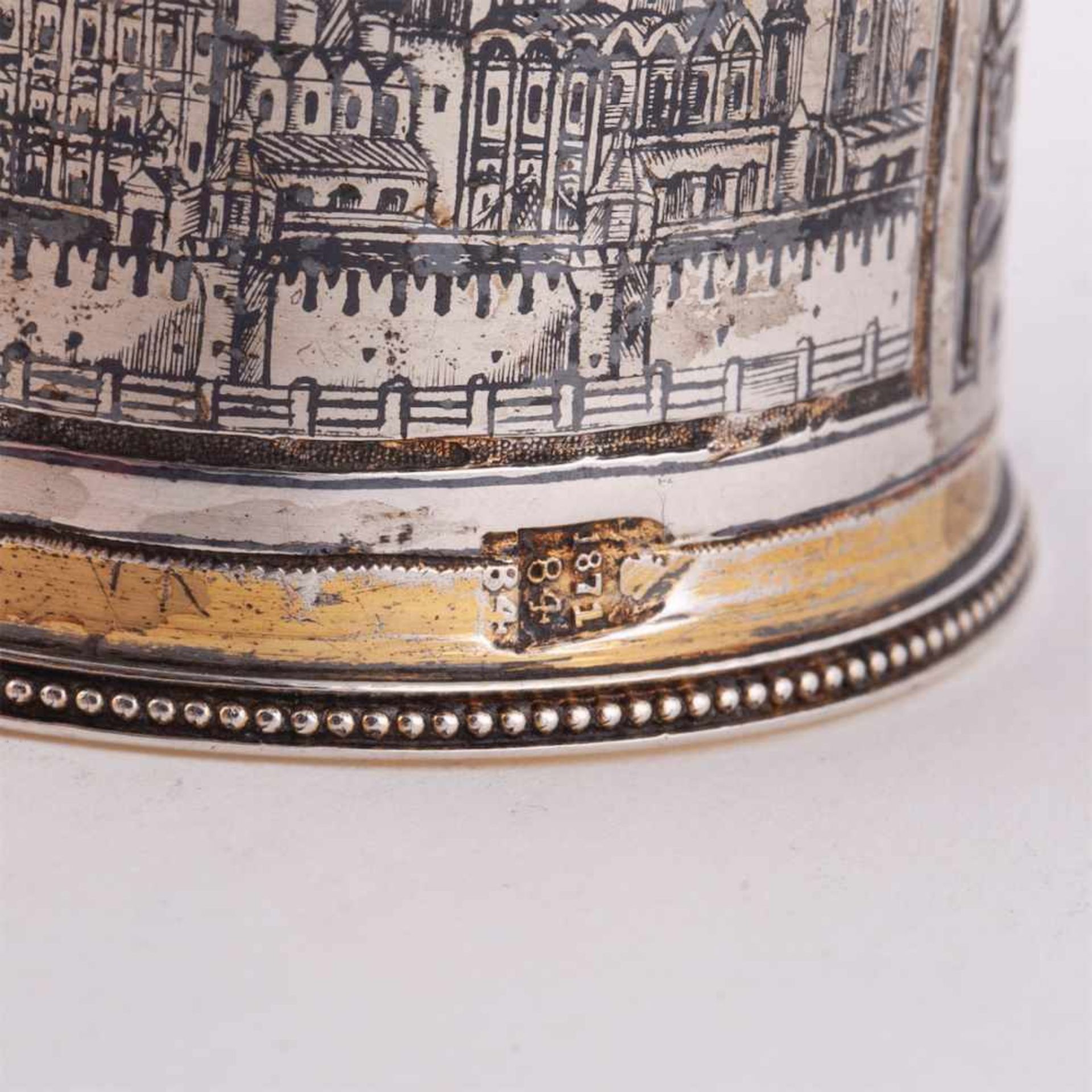 Russian napkin ring with the Moscow Kremlin view - Image 4 of 4