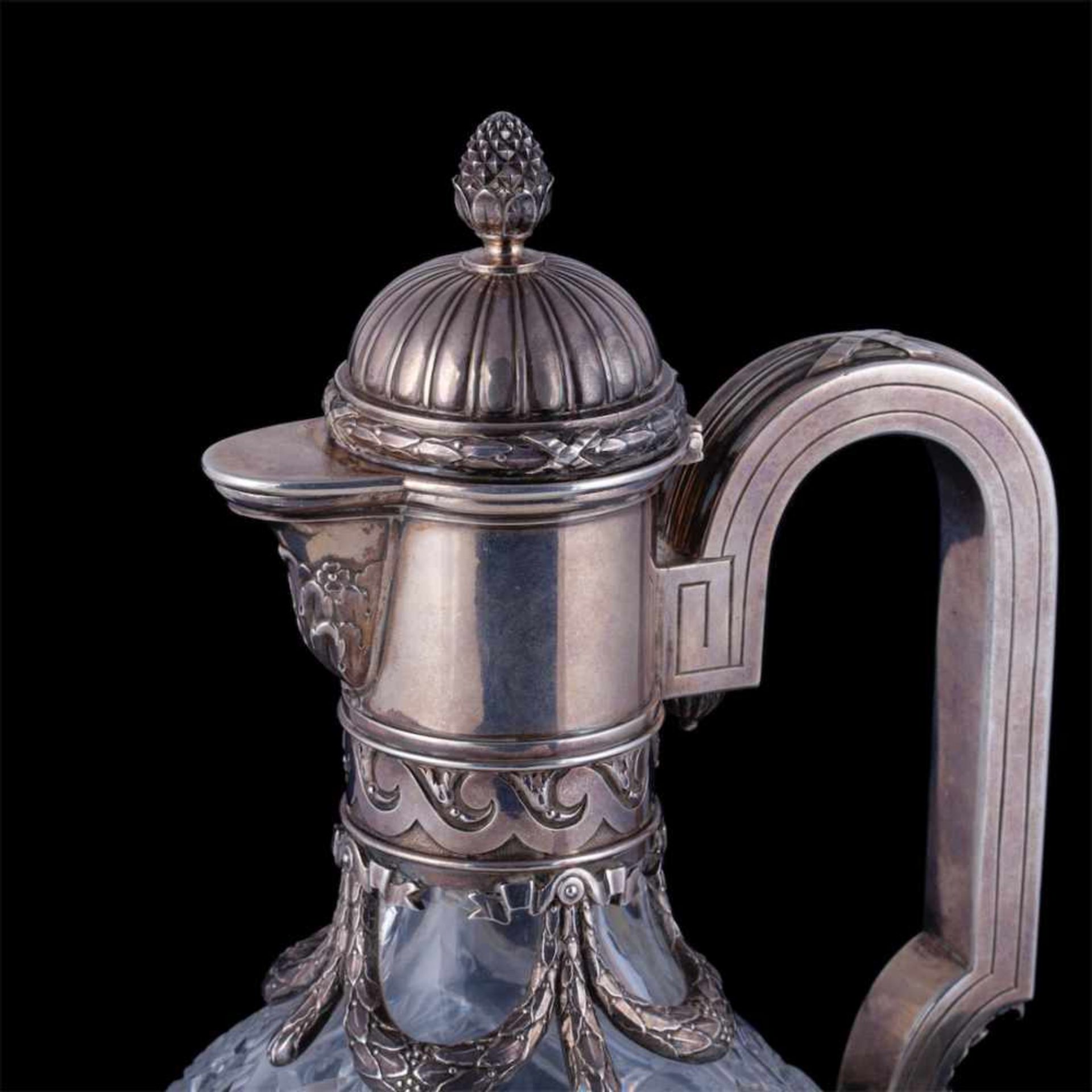 A massive Faberge Neoclassical decanter - Bild 4 aus 9