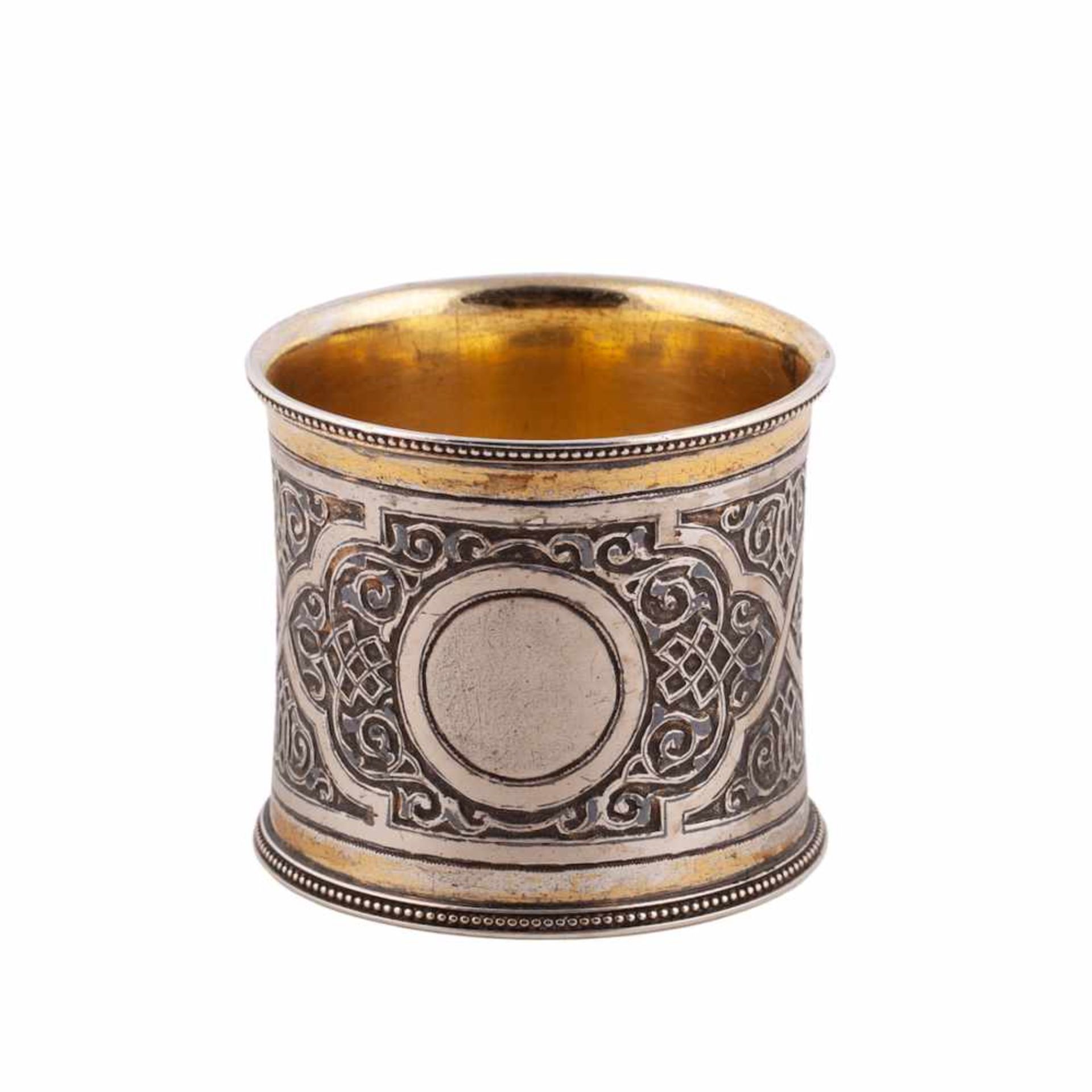 Russian napkin ring with the Moscow Kremlin view - Image 2 of 4