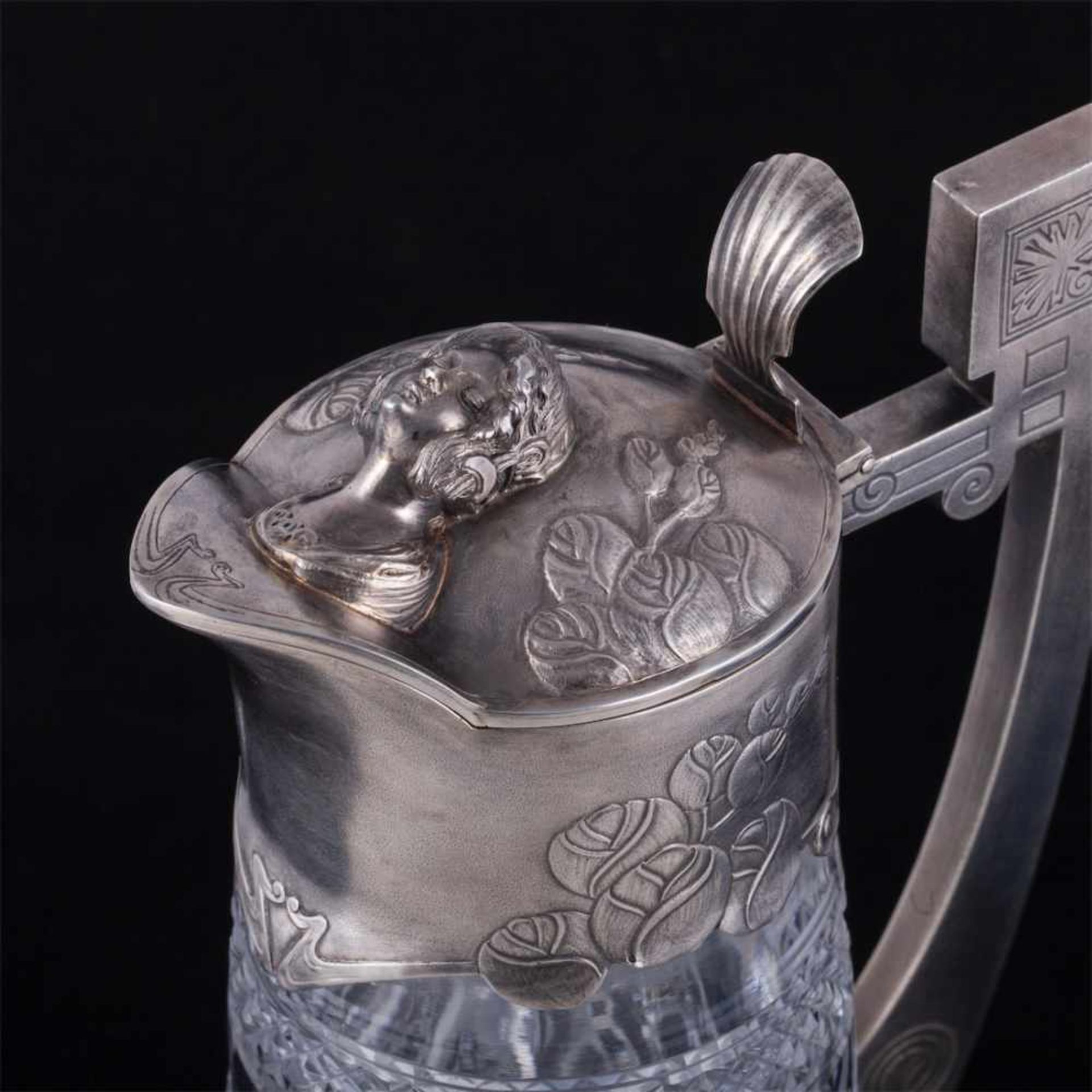 A Russian Art Nouveau decanter - Bild 3 aus 8