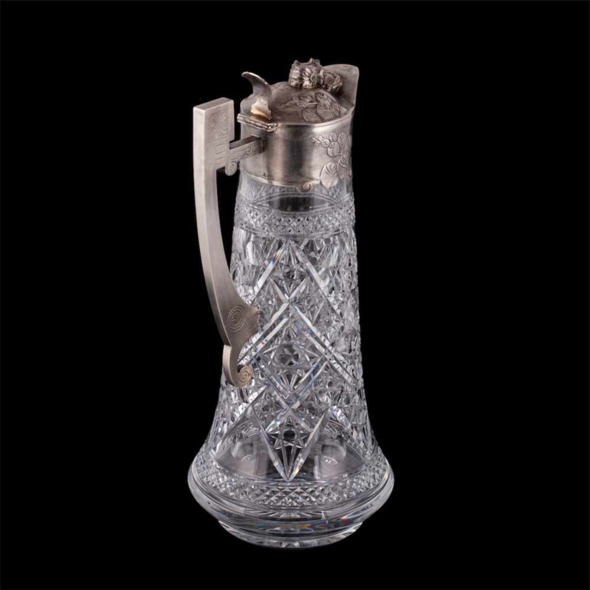 A Russian Art Nouveau decanter - Bild 4 aus 8