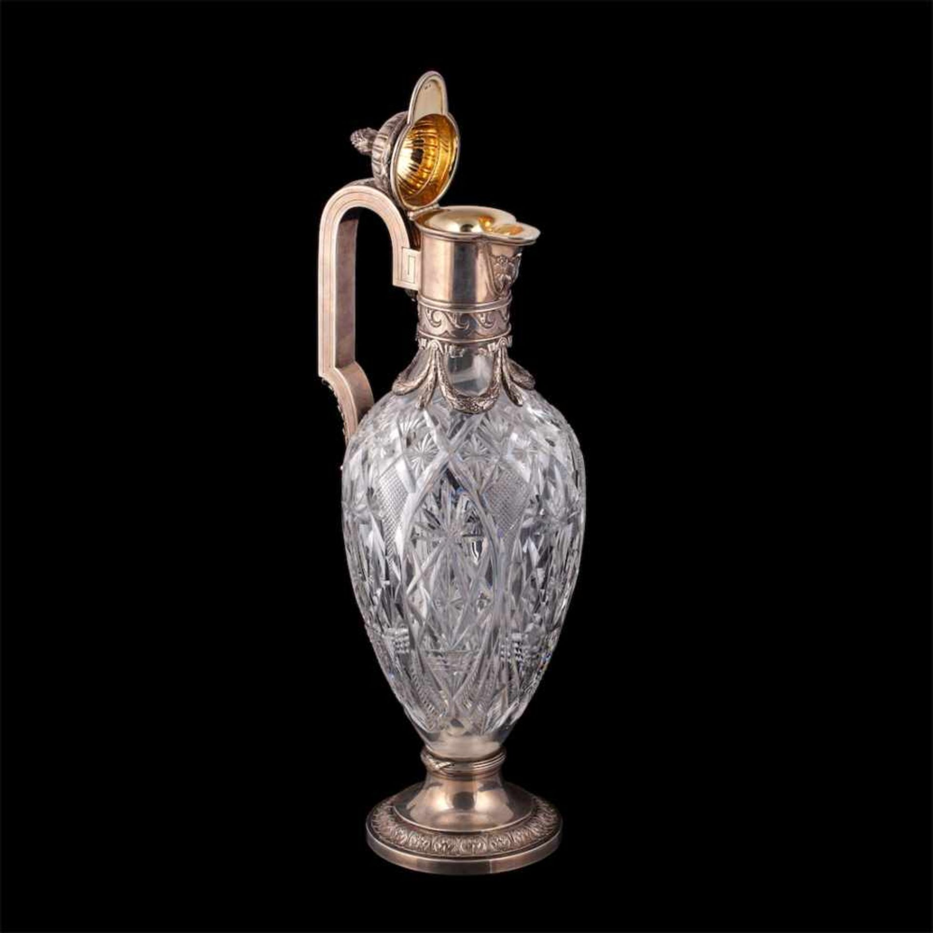 A massive Faberge Neoclassical decanter - Bild 2 aus 9