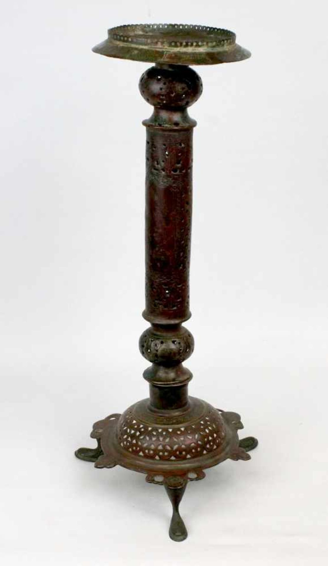 Seljukischer dreiteiliger Weihrauchbrenner aus Kupferbronze 12.Jhdt - Bild 8 aus 13