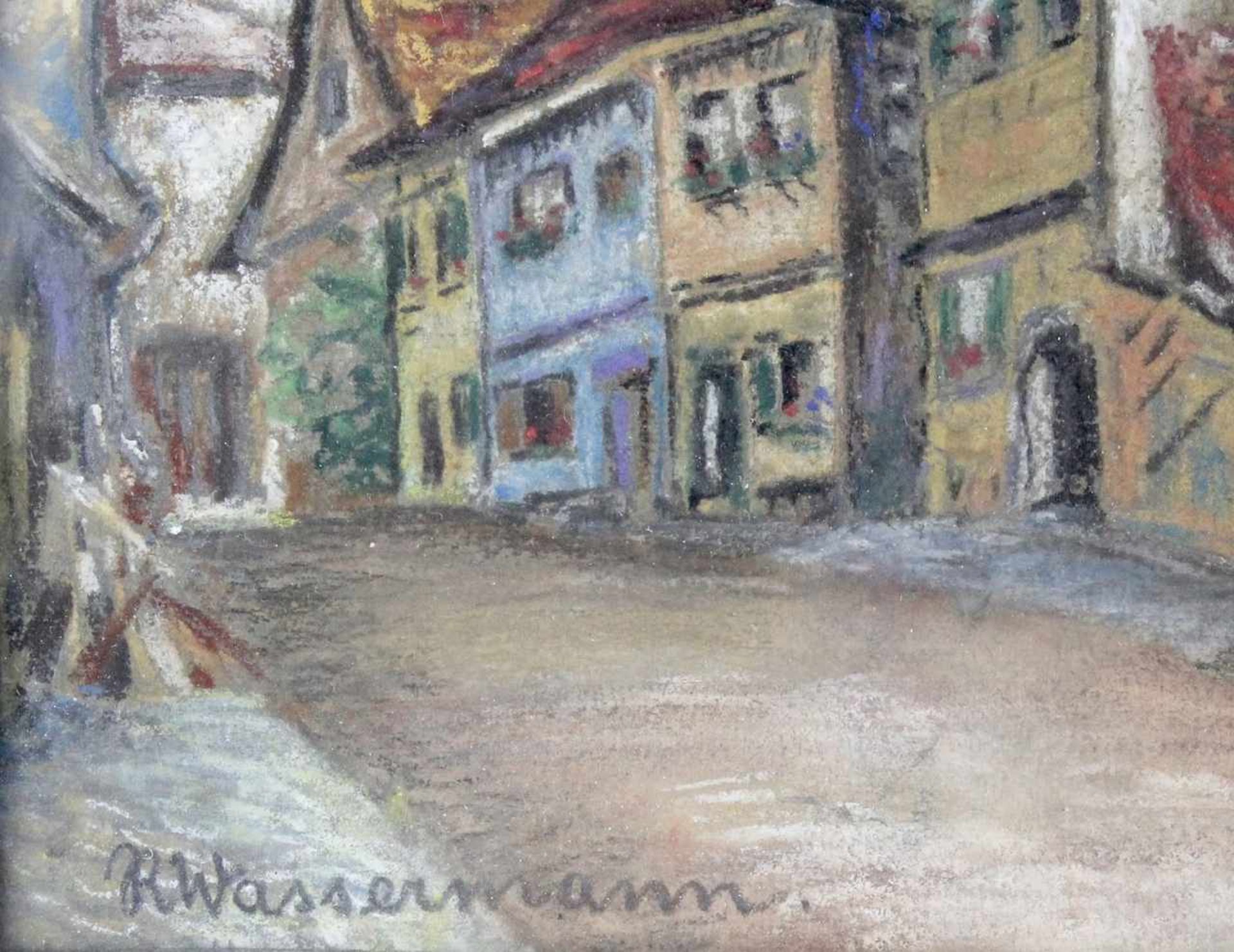 Wassermann, Paul " Wehrturm in Rothenburg " & Radierung - Bild 3 aus 3