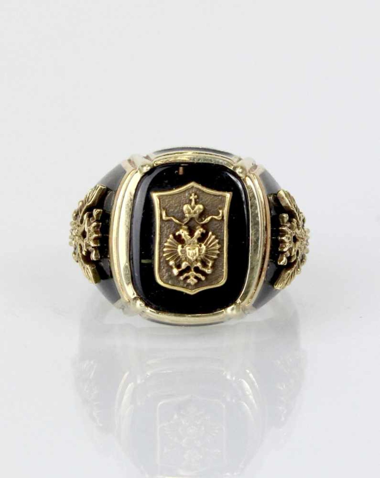 Faberge Zarenring 585 Gelbgold