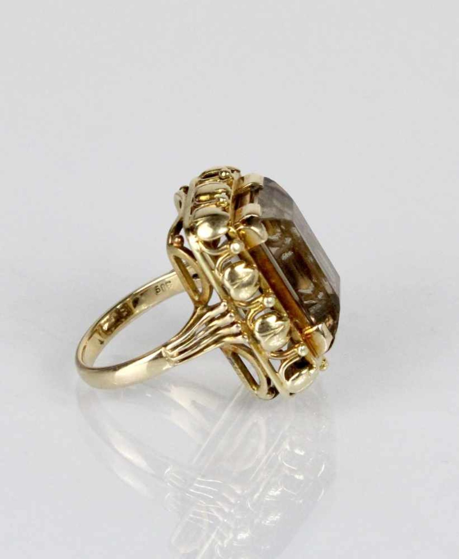 585er Gelbgold Citrin Ring - Image 2 of 2