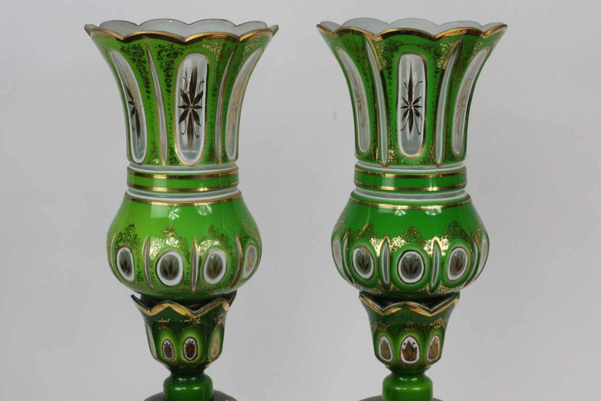 Paar Böhmische Kristall Glasleuchter für den Osmanischen Markt 19.Jhdt.<b - Bild 6 aus 13