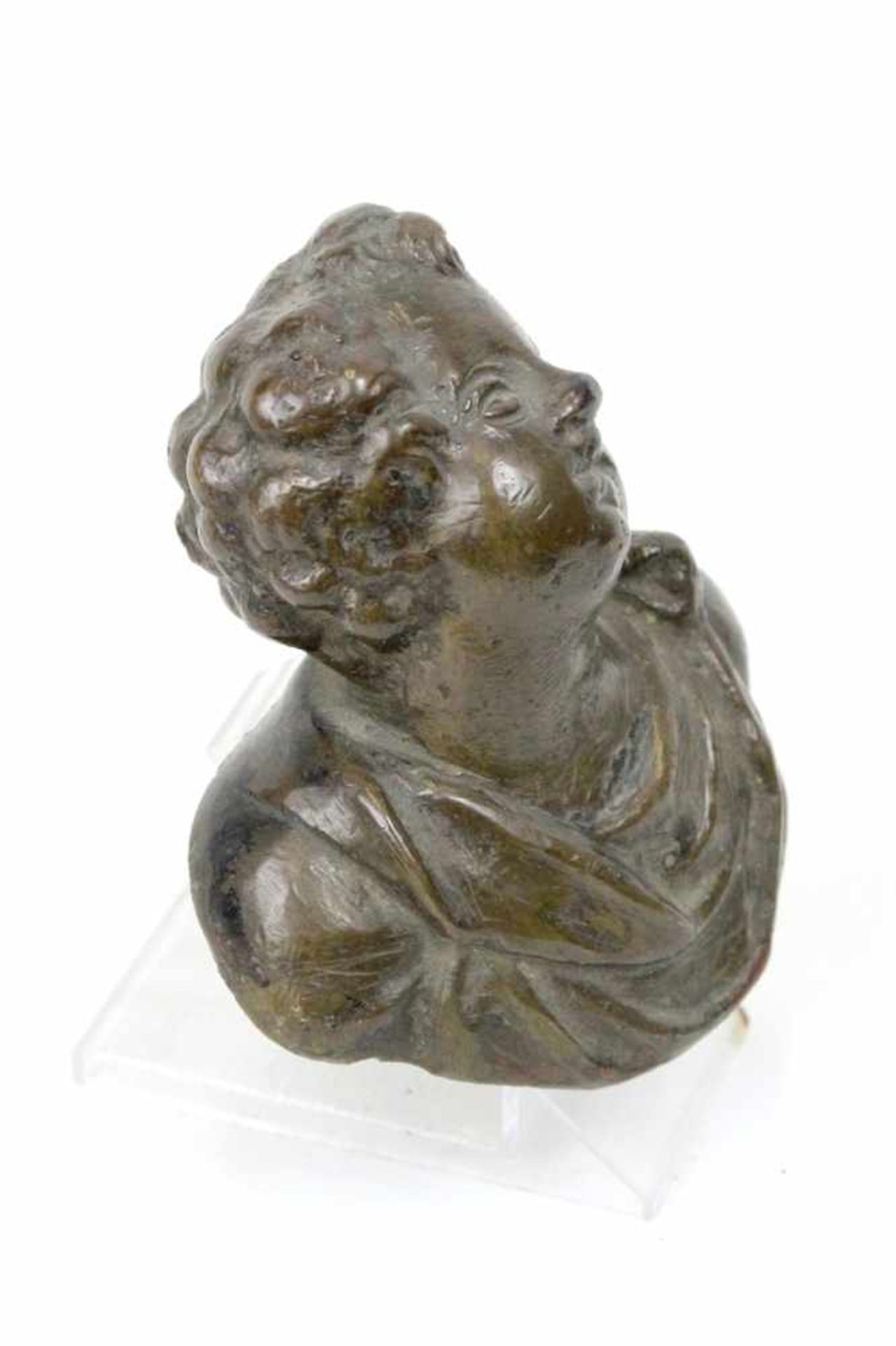 Renaissance Bronze Büste eines Jünglings<b - Image 2 of 4
