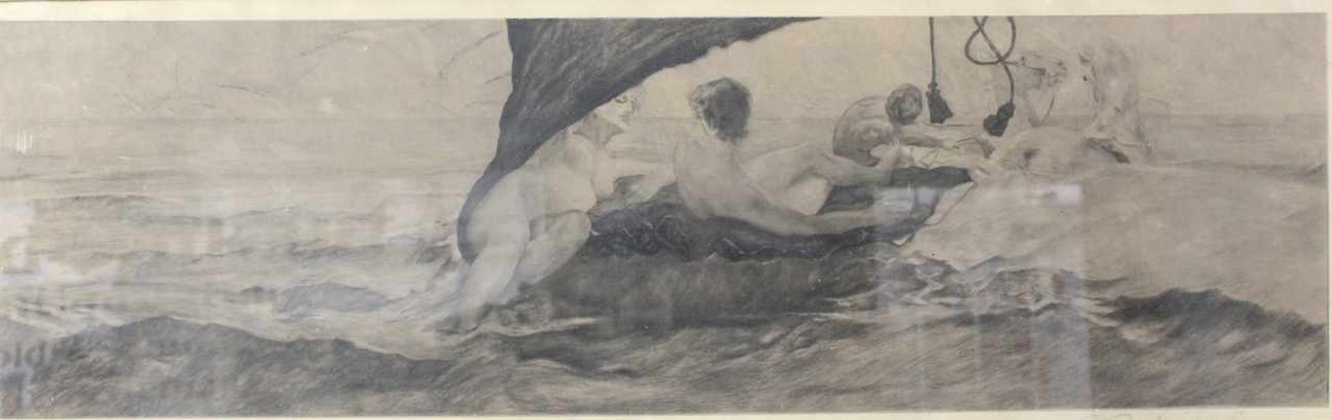 Einschlag, Eduard ( 1879 - 1945 ) " Triton und Meeresnymphe "