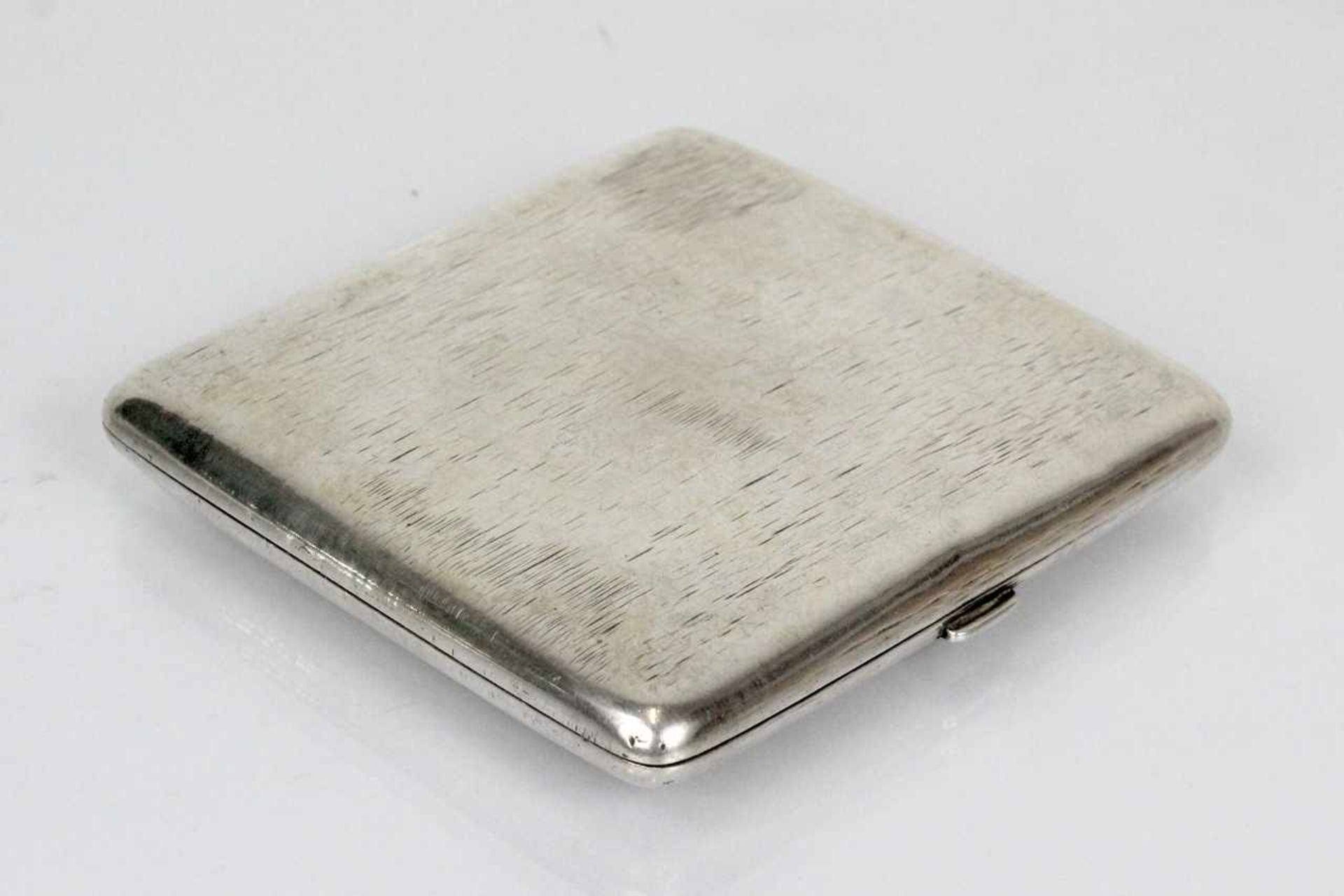 Silber Zigaretten Etui, Deutsch um 1900