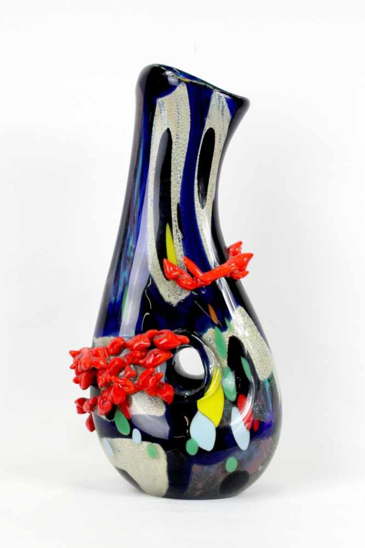 Murano Große Studioglasvase 1960er Jahre Vase<