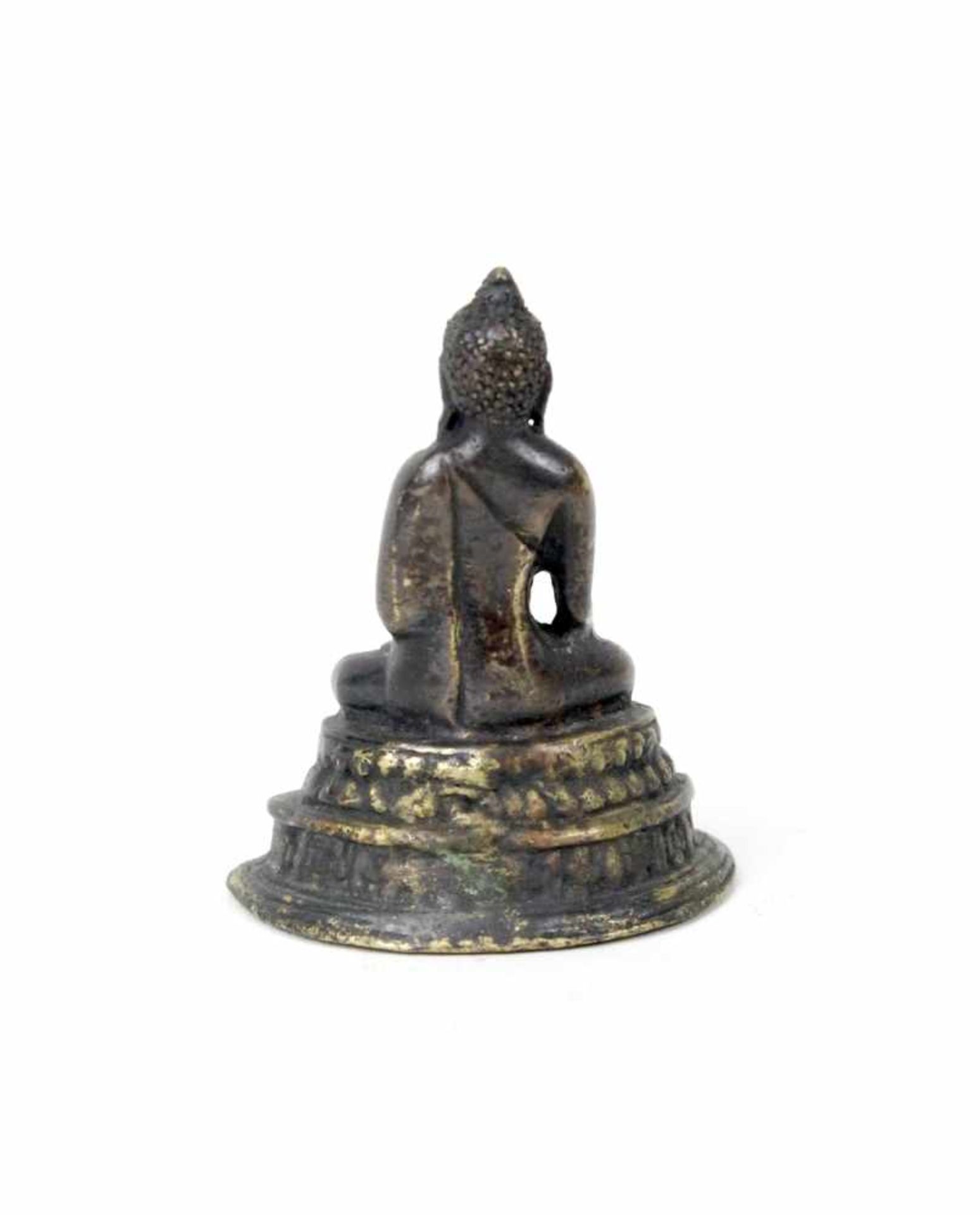 Tibet Buddha Shakyamuni Bronze 19.Jhdt - Image 3 of 4