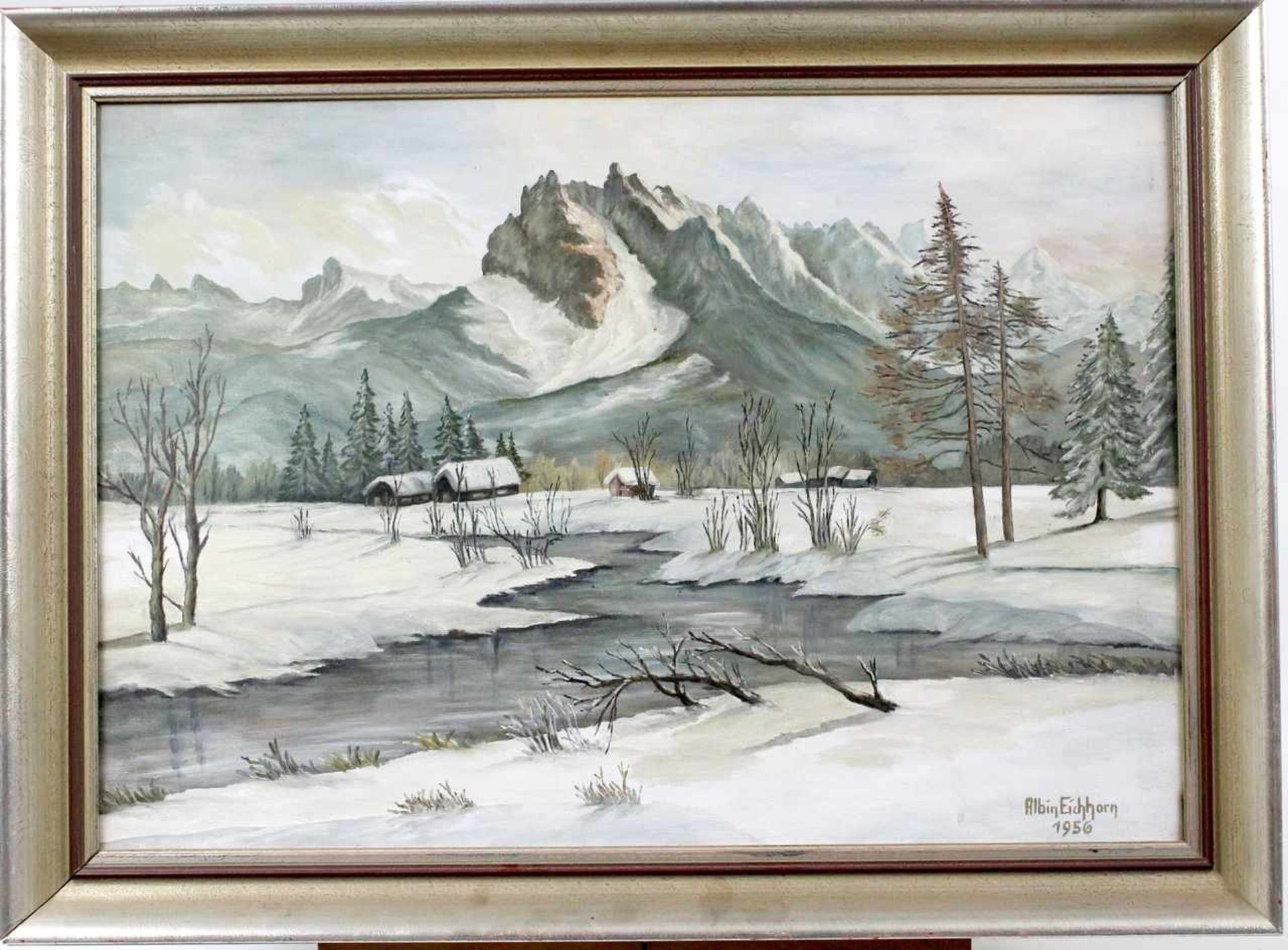 Eichhorn, Albin " Winterlandschaft "