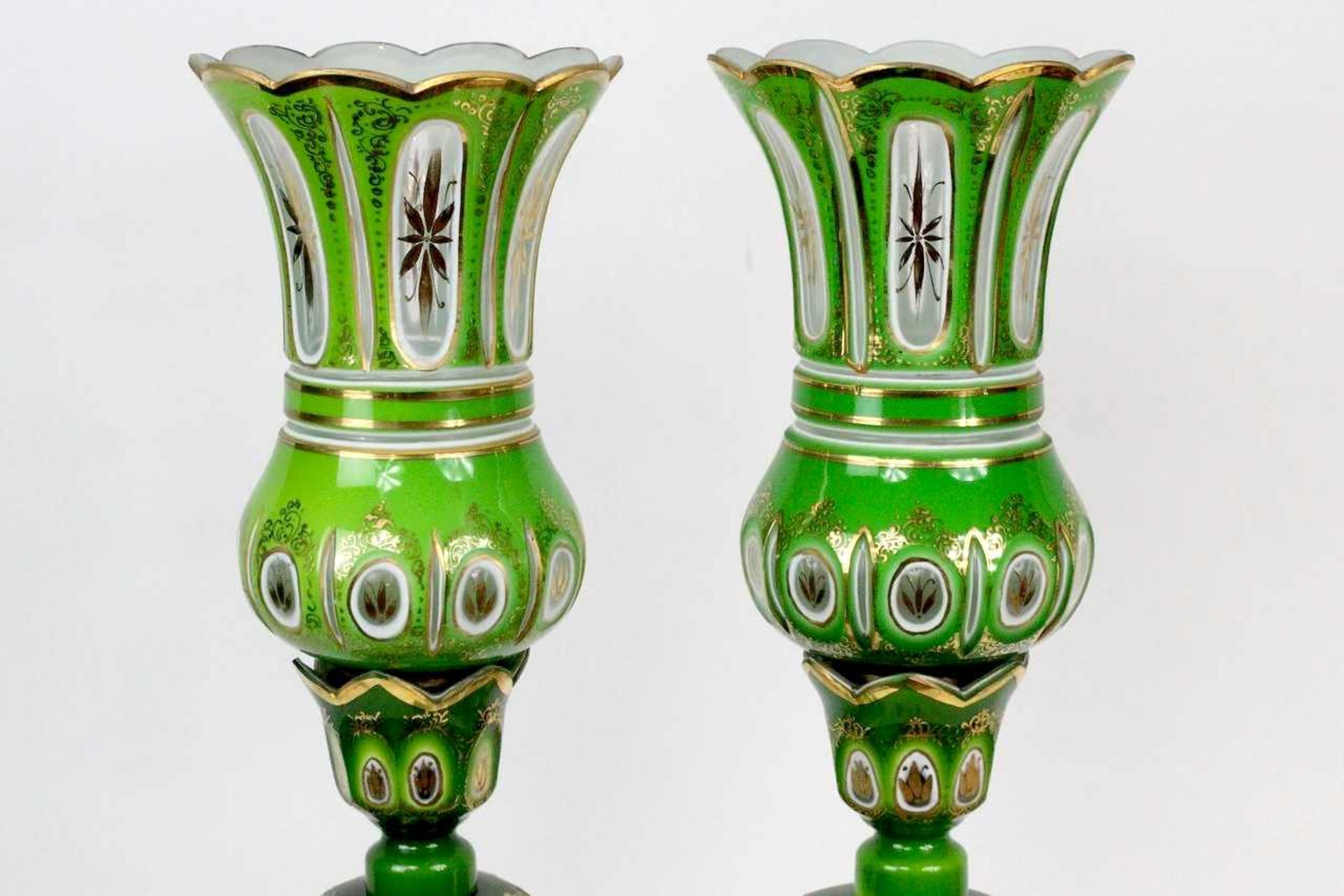 Paar Böhmische Kristall Glasleuchter für den Osmanischen Markt 19.Jhdt.<b - Bild 13 aus 13
