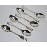 A set of six early Victorian silver teaspoons 214.