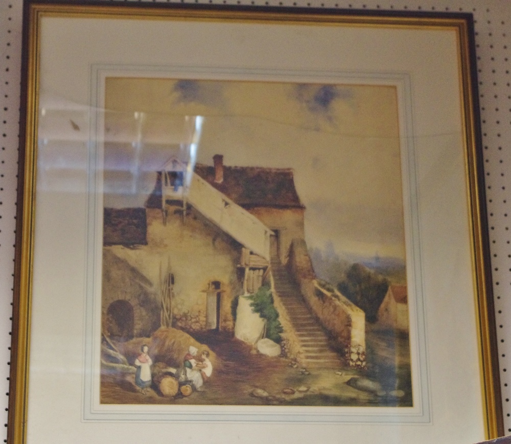 Edwin Harris Sussex Landscapes watercolour signed and framed; Rocky River side watercolour; - Image 2 of 3