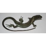 A bronze lizard