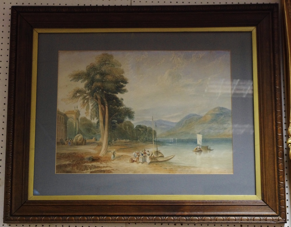 Edwin Harris Sussex Landscapes watercolour signed and framed; Rocky River side watercolour;