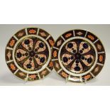 A pair of Royal Crown Derby 1128 pattern side plates