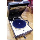 A Decca Salon 10 portable wind up gramophone,