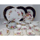 Ceramics - Royal Crown Derby Posies; Old Avesbury; Decorative plates;