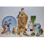 Decorative Ceramics - various pieces of Royal Copenhagen including a baluster vase decorated with a