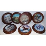 Collectors Plates - The Great Cats of Americas, framed,