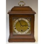 An Elliott mahogany bracket clock, retailed by J W Benson, London, Whittington chime,