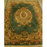 A large Chinese woollen carpet