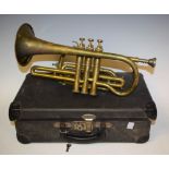 Musical Instruments - a Lafleur cornet, imported by Boosey & Hawkes, London,