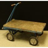 A metal trolley