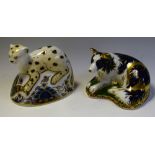 A Royal Crown Derby paperweight, The Leopard Cub, limited edition 280/1,500, signed in gold,