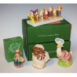 Ceramics - a Beswick Beatrix Potter figure, large Jemima Puddleduck, gold backstamp,