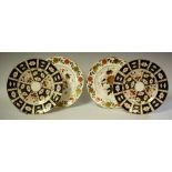 A pair of Royal Crown Derby 2451 dinner plates;