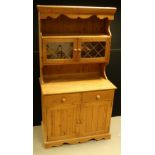 A pine kitchen dresser,