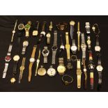 A collection of Vintage and other wristwatches, including Sekonda, Ingersoll, Rotary, Citizen,