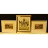 Pictures and Prints - Richard Beer, Lincoln Cathedral, print, 18/150, 54cm x 43cm; Henry G.