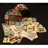 Advertising - a 1950s Cadbury's Lucky Numbers tin containing assorted Gum and others trade cards,