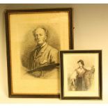 Pictures and Prints - J E Millais, by and after, engraving portrait,