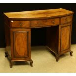 A George III mahogany sideboard,