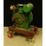A vintage Peter 15BHP stationary engine, 509949, type A11,