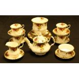 Ceramics - Royal Albert Old Country Roses including tea pot, milk jug, sugar bowl, cups, saucers,