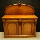 A Victorian mahogany sideboard,