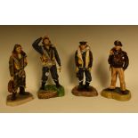 A set of four Ashmor limited edition figures, the Air Crew of the Royal Air Force 1939 - 1945,