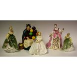 Ceramics - a Wedgwood ltd N0536/7500; others Royal Doulton HN2193 Fair Lady, HN2956 Heather,