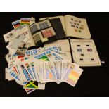 Stamps - United Nations and Europa stamps in printed albums and on cover
