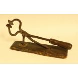 A 19th century loaf sugar cutter