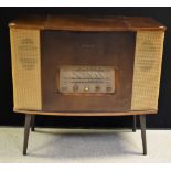 A mid-20th century His Master's Voice radiogram,