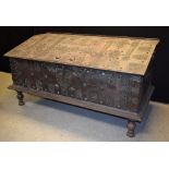 A substantial 19th century trunk/chest, possibly Moorish,